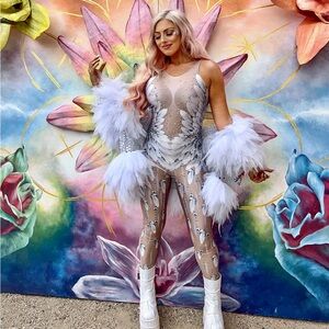 “Born in Stockholm” Rhinestone Jumpsuit